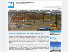 Tablet Screenshot of gebr-neumann.de